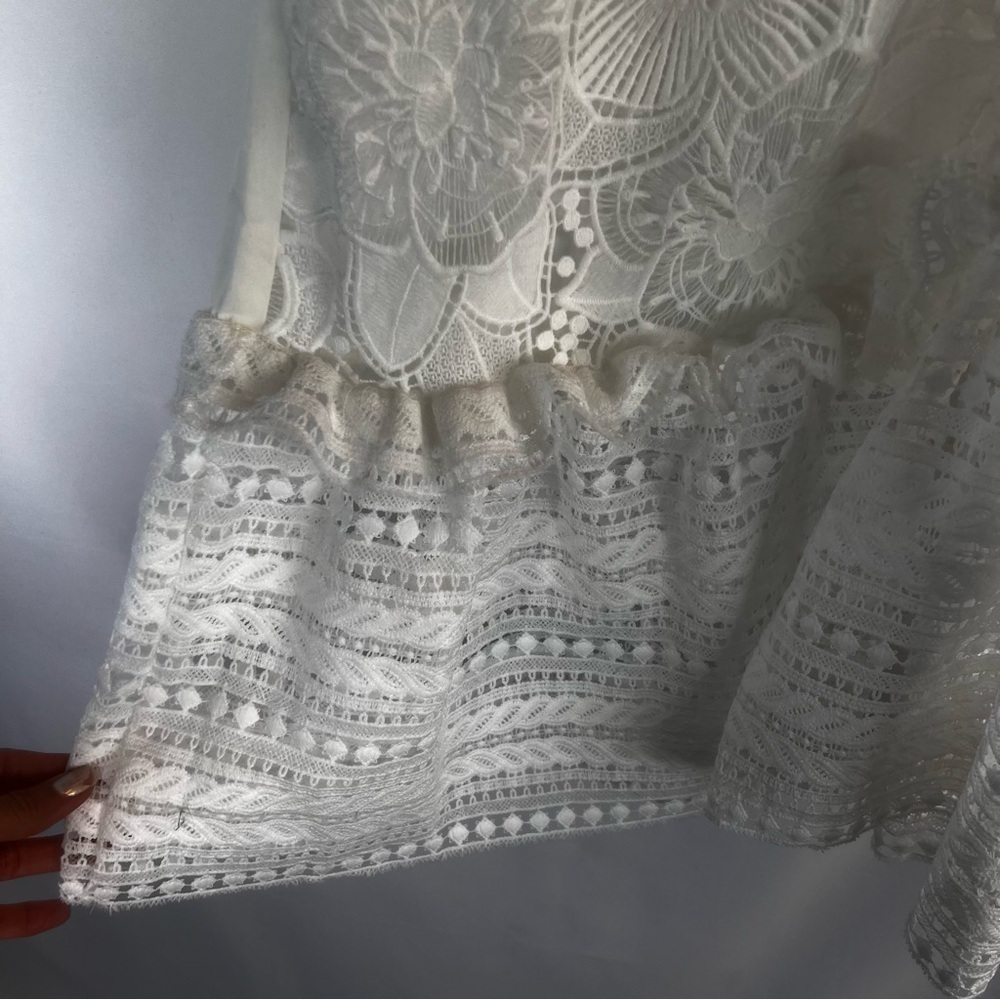 NEW Boston Proper Dress Coquette Cottage
Floral Romantic Lolita Lace White XL - Picture 7 of 16